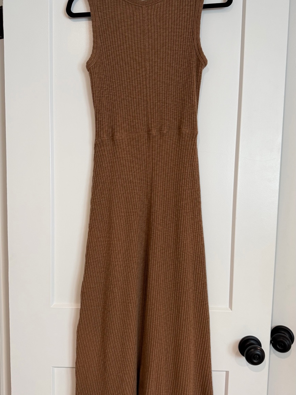 Everlane Rib-Knit A-Line Organic Cotton Midi Tank Dress • XS - Picture 2 of 7